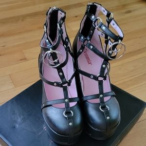 Demonia Dark Magic Vegan Wedges